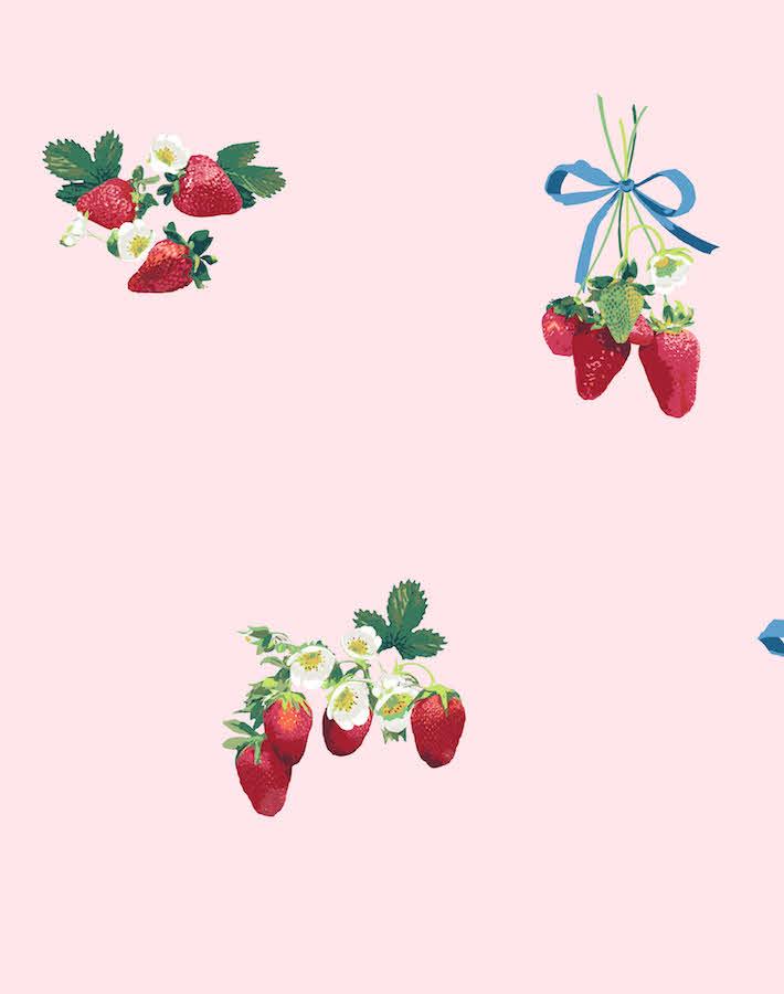 'Strawberry Is My Jam' Wallpaper by Nathan Turner - Pink