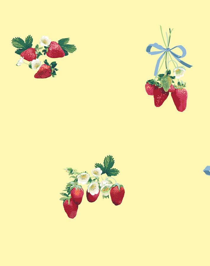 'Strawberry Is My Jam' Wallpaper by Nathan Turner - Yellow