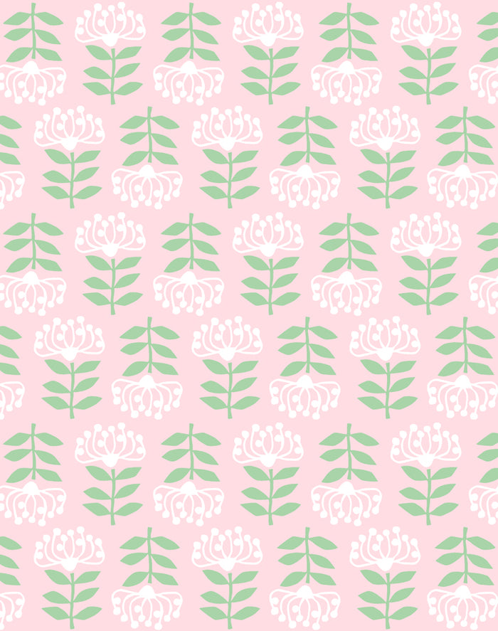 'Stylized Papyrus' Wallpaper by Tea Collection - Ballet Slipper