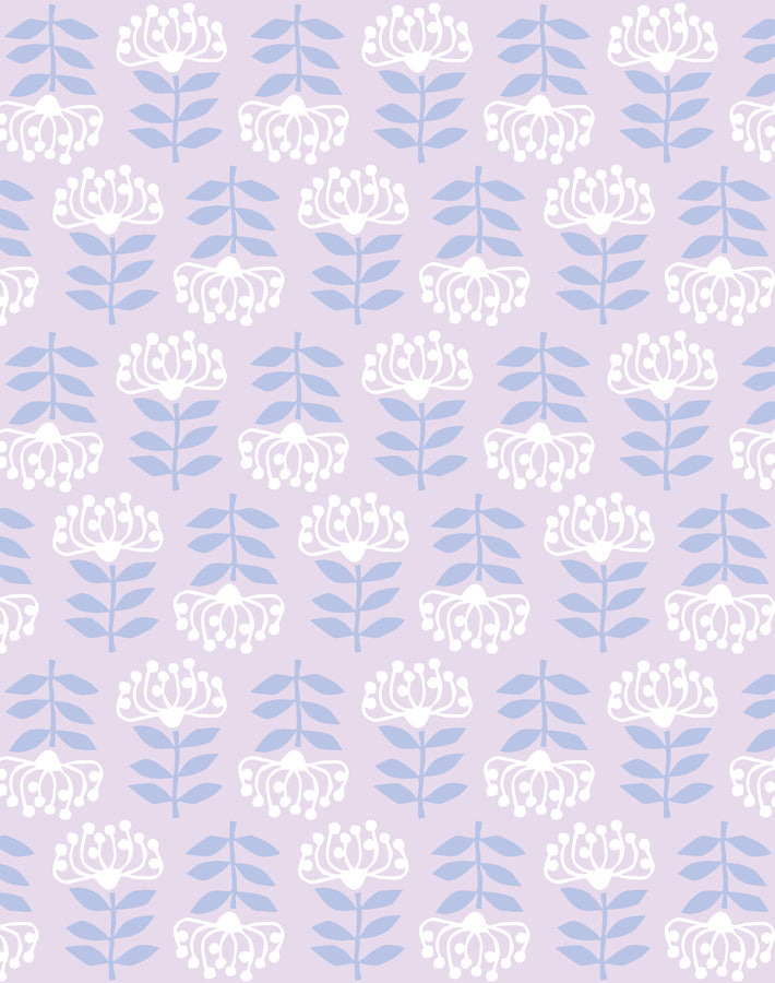 stylized papyrus lavender