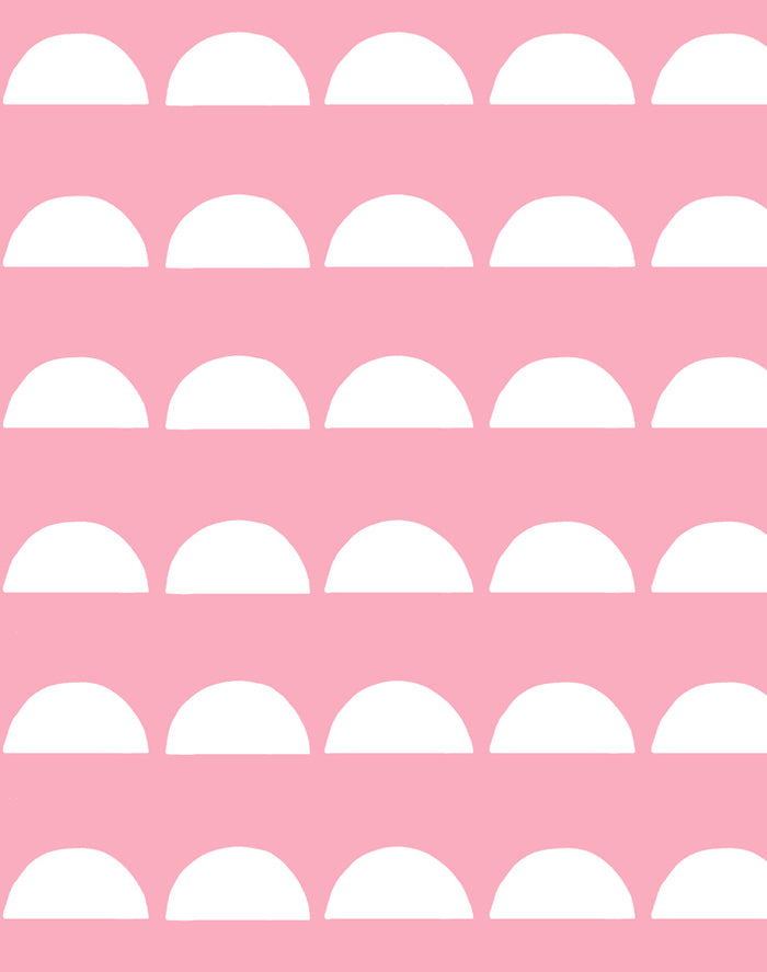 'Sun Tile' Wallpaper by Tea Collection - Bubblegum