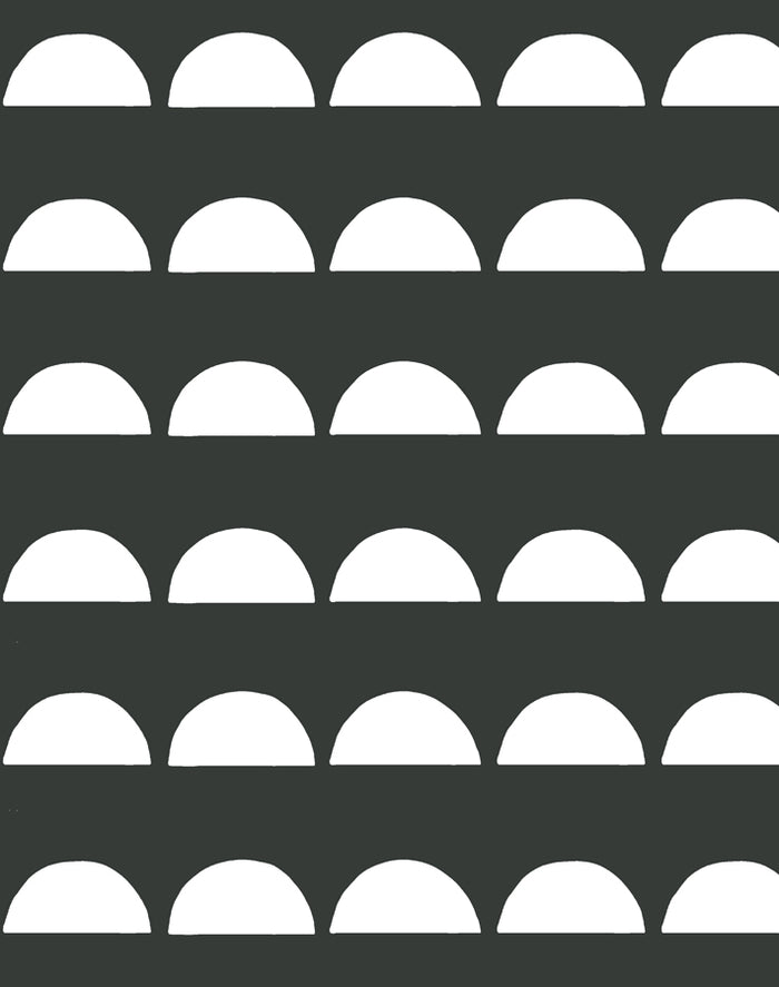 'Sun Tile' Wallpaper by Tea Collection - Charcoal
