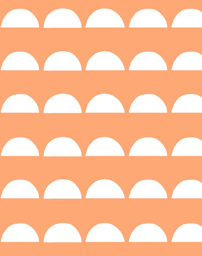 'Sun Tile' Wallpaper by Tea Collection - Creamsicle