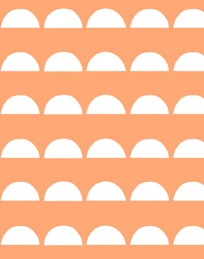 'Sun Tile' Wallpaper by Tea Collection - Creamsicle
