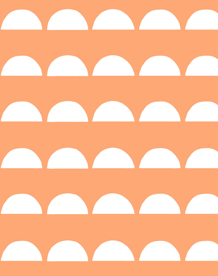 'Sun Tile' Wallpaper by Tea Collection - Creamsicle