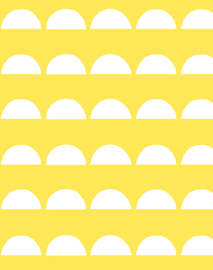 'Sun Tile' Wallpaper by Tea Collection - Daffodil