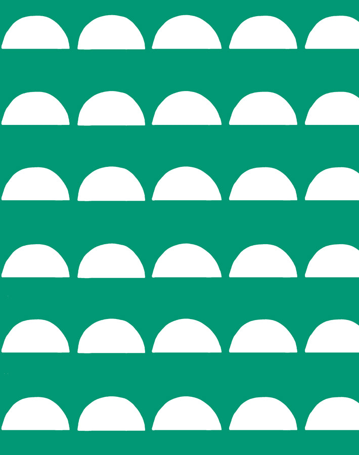 'Sun Tile' Wallpaper by Tea Collection - Emerald