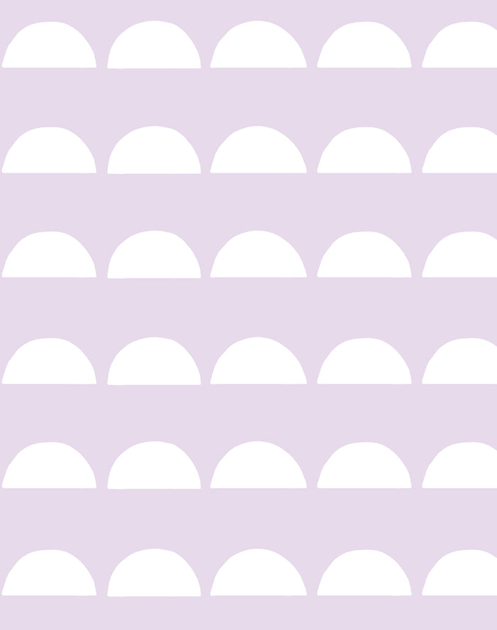 'Sun Tile' Wallpaper by Tea Collection - Lavender