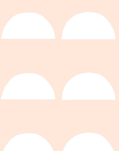 'Sun Tile' Wallpaper by Tea Collection - Peach