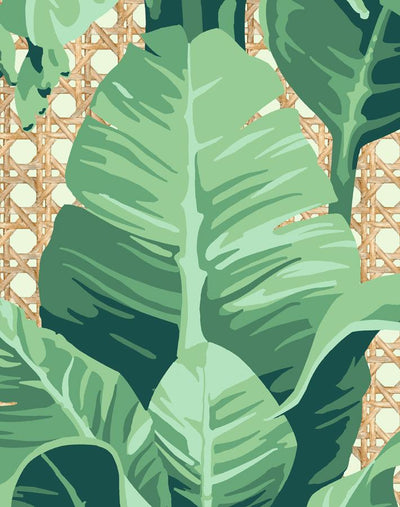 'Sunnylands Palm' Wallpaper by Nathan Turner - Pistachio