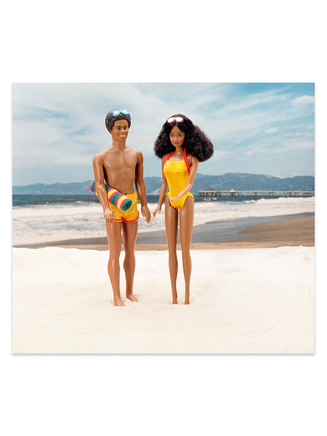 'Sunsational Malibu Ken™ & 
 Malibu Christie™ on Acrylic