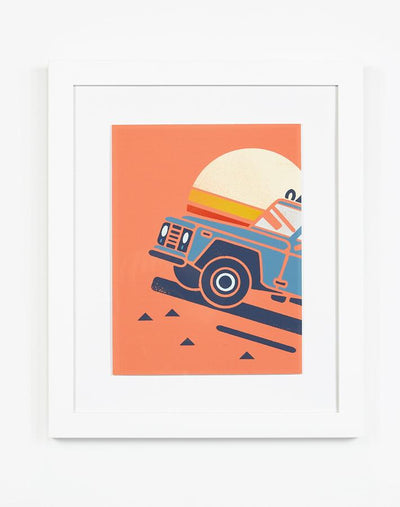 Artshoppe Sunset Jeep by Tea Collection