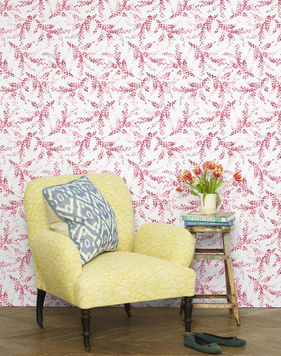 'Sweet Caroline' Wallpaper by Wallshoppe - Rose