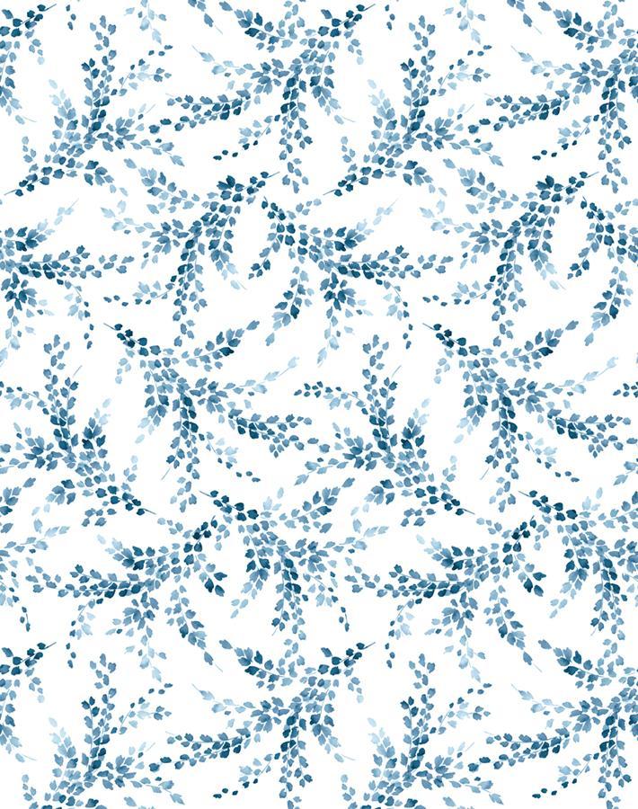 'Sweet Caroline' Wallpaper by Wallshoppe - Blue