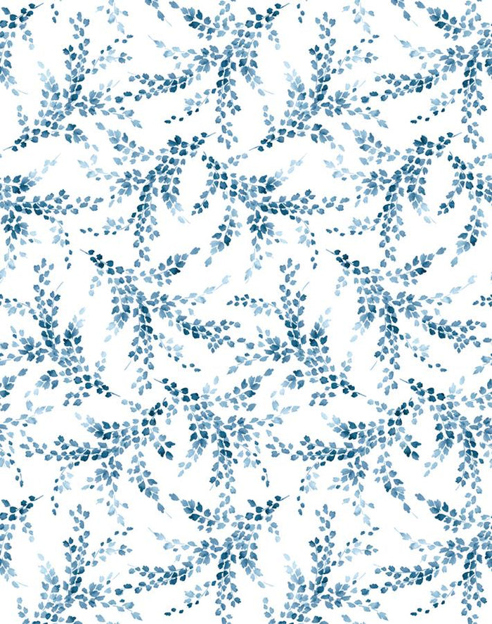'Sweet Caroline' Wallpaper by Wallshoppe - Blue