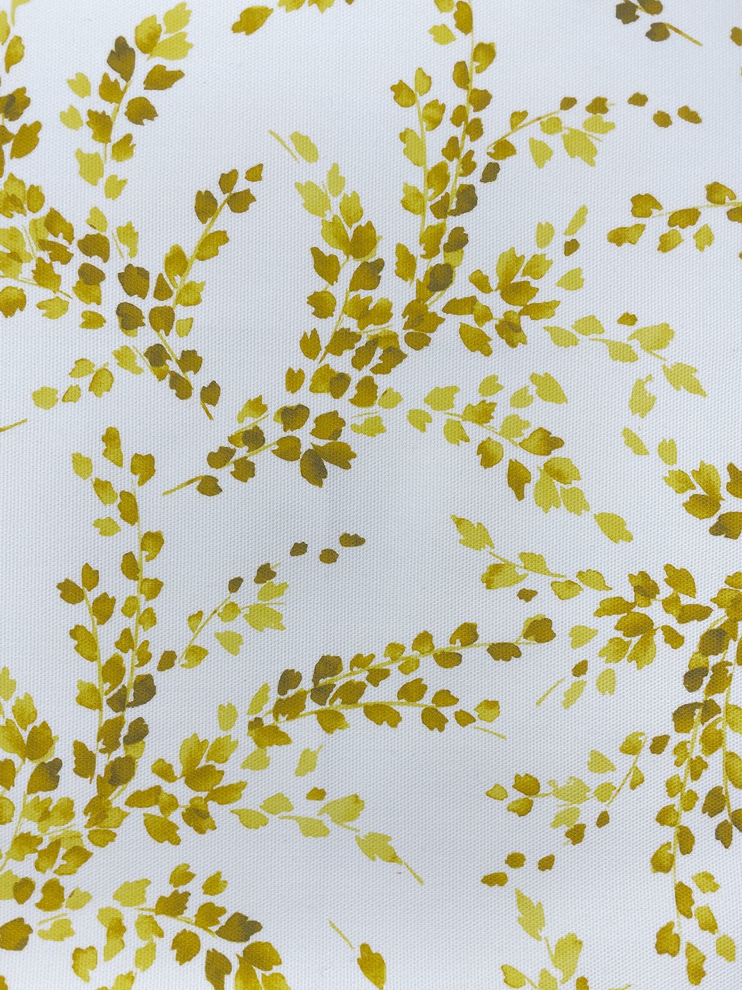 fabric by the yard sweet caroline yellow on raw canvas