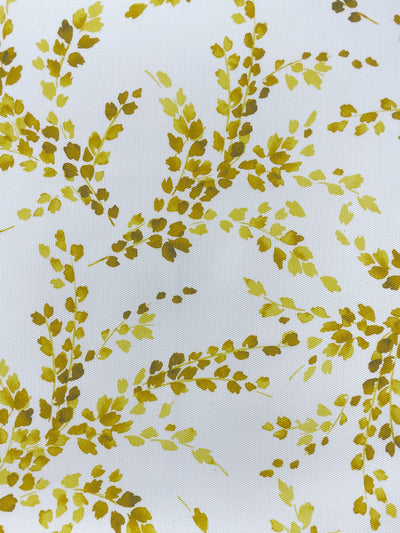fabric by the yard sweet caroline yellow on raw canvas