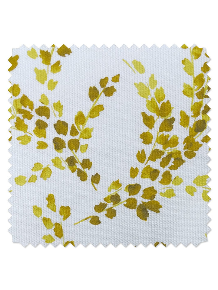 fabric by the yard sweet caroline yellow on raw canvas