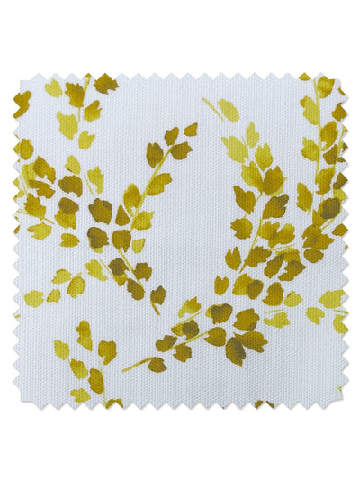 fabric by the yard sweet caroline yellow on raw canvas
