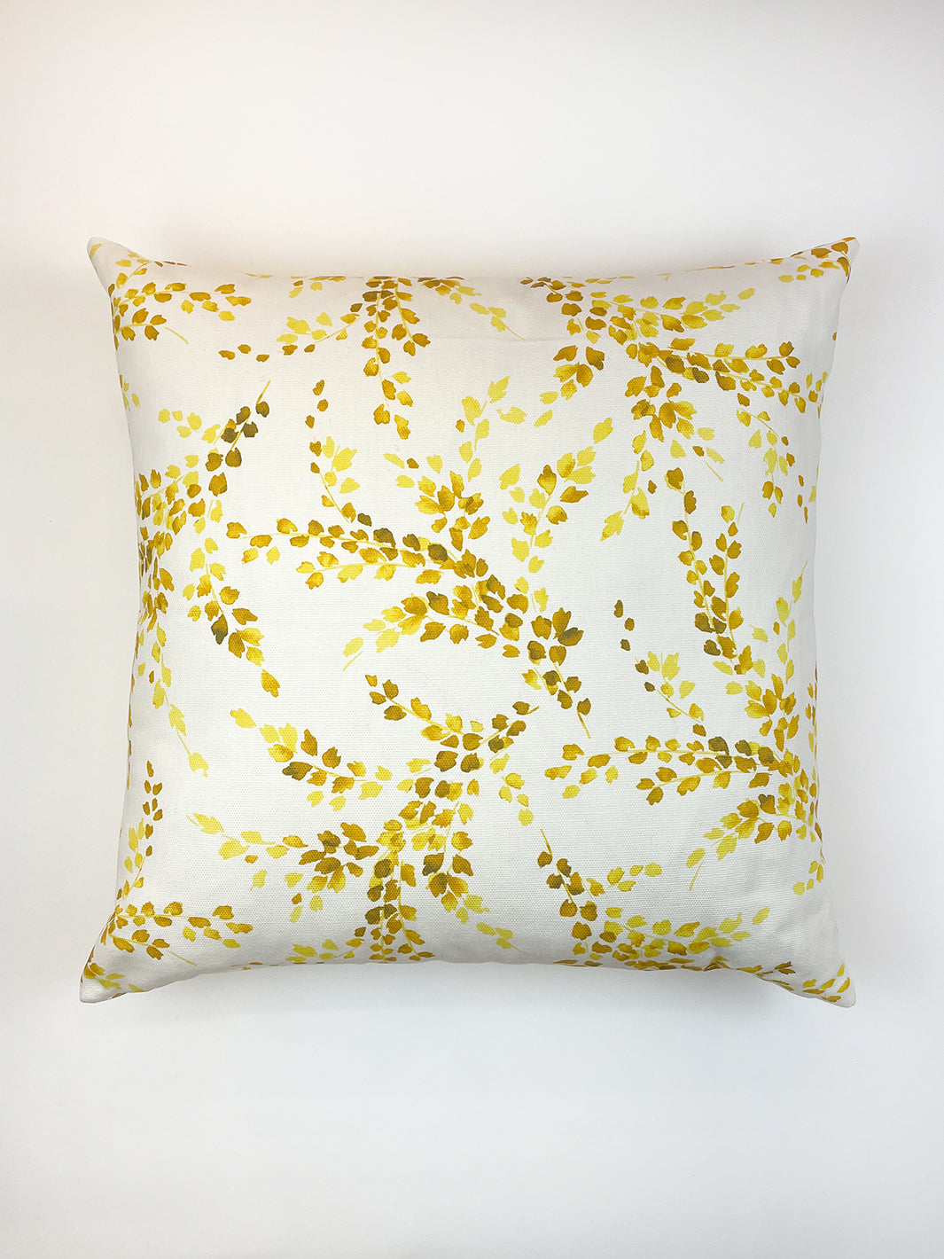 sweet caroline throw pillow yellow on hopsack