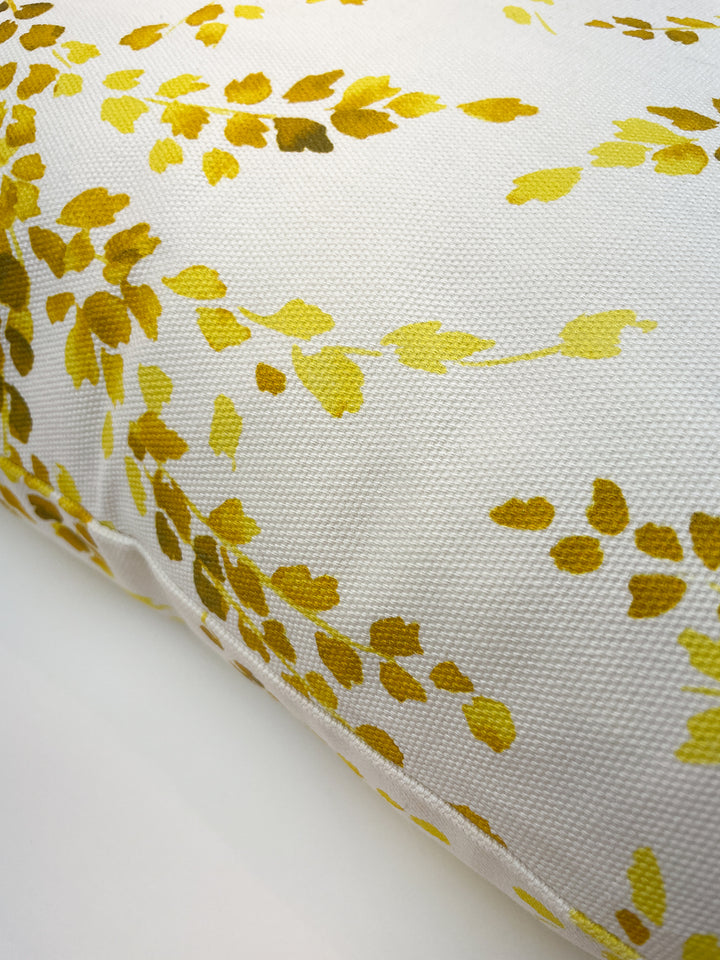 sweet caroline throw pillow yellow on hopsack