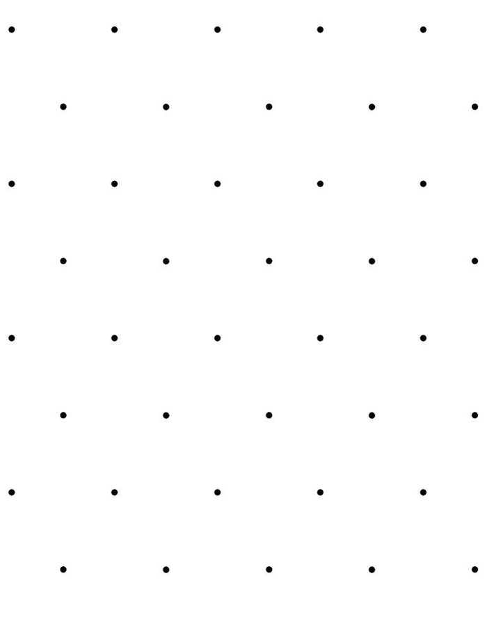 'Signature Dot' Wallpaper by Sugar Paper - Black On White