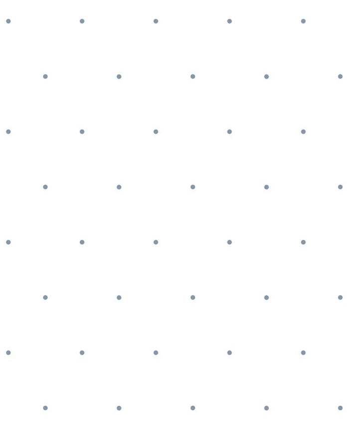 'Signature Dot' Wallpaper by Sugar Paper - French Blue On White