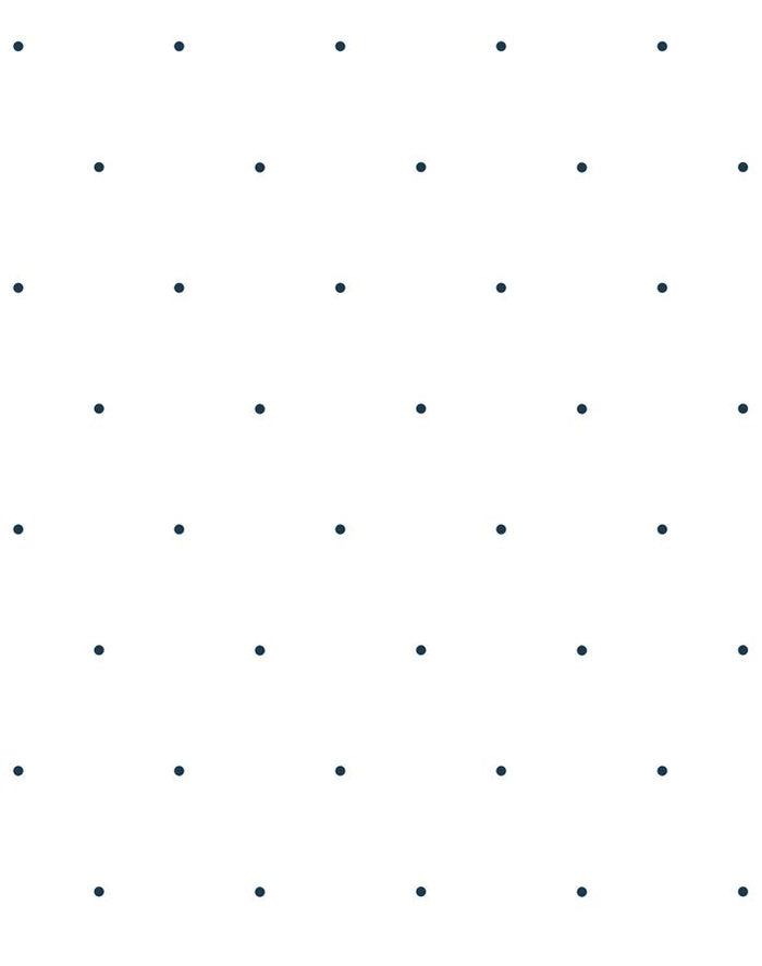 'Signature Dot' Wallpaper by Sugar Paper - Navy On White