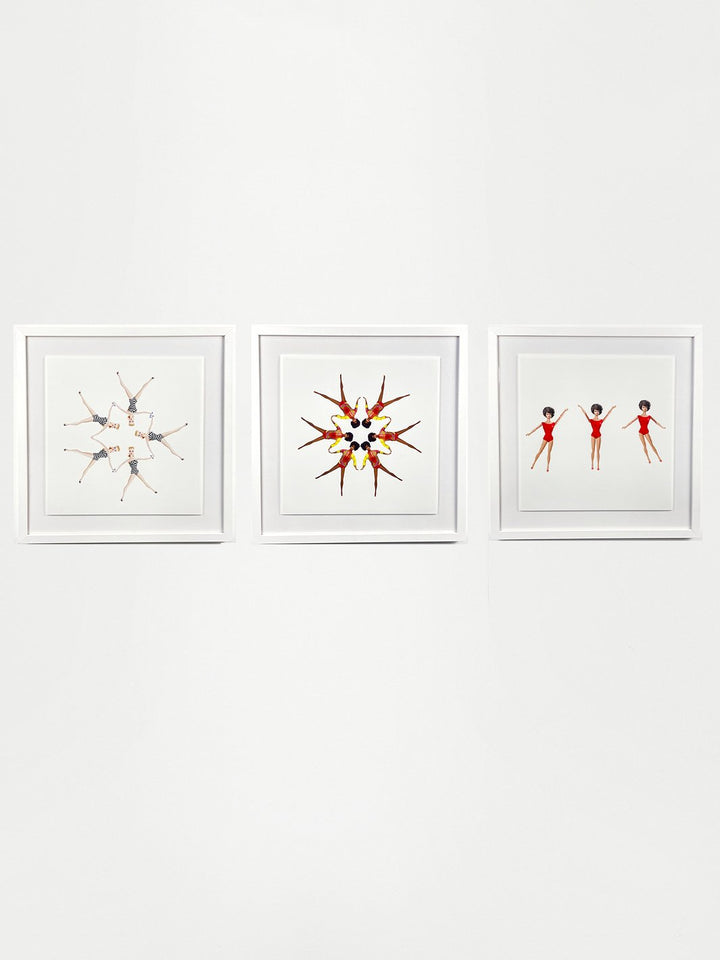 'Synchronized Vintage Barbie™ Framed Art
