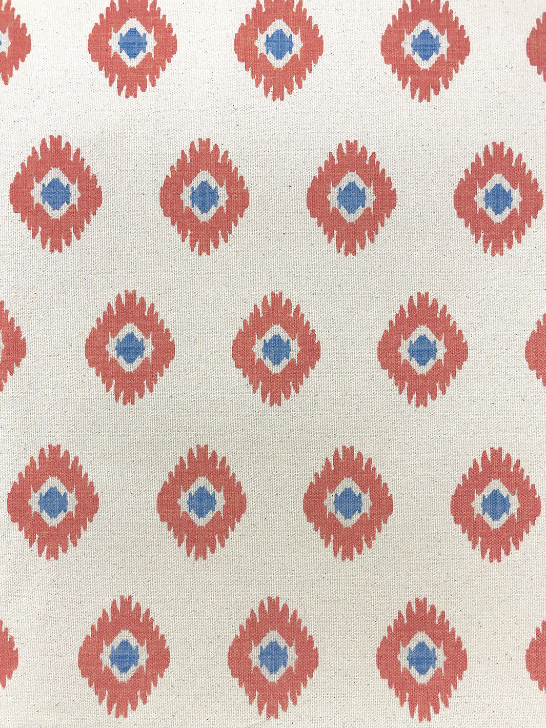 fabric by the yard tangier medallion peach on raw canvas