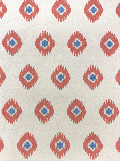 fabric by the yard tangier medallion peach on raw canvas