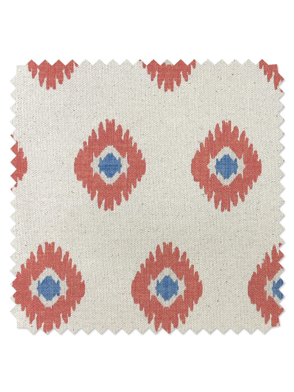 fabric by the yard tangier medallion peach on raw canvas