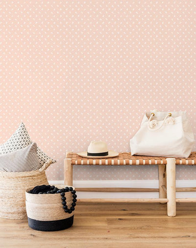 'Teensy Floral' Wallpaper by Sugar Paper - Pink