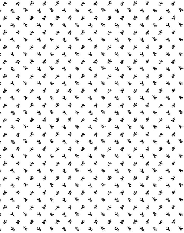 'Teensy Floral' Wallpaper by Sugar Paper - Black On White