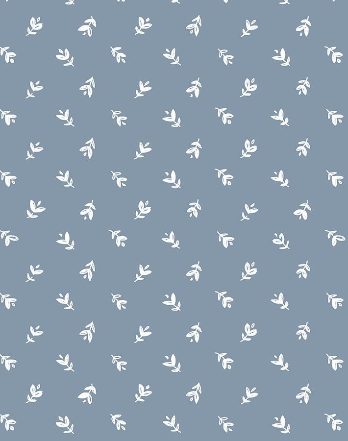 'Teensy Floral' Wallpaper by Sugar Paper - French Blue