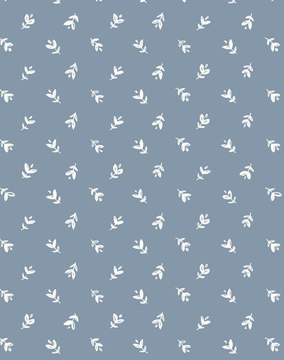 'Teensy Floral' Wallpaper by Sugar Paper - French Blue