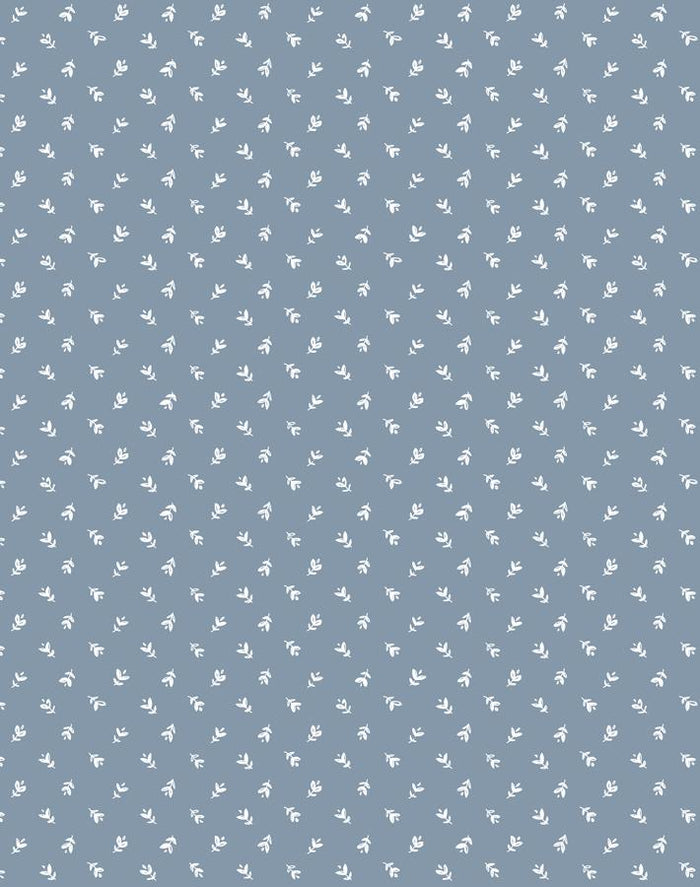 'Teensy Floral' Wallpaper by Sugar Paper - French Blue