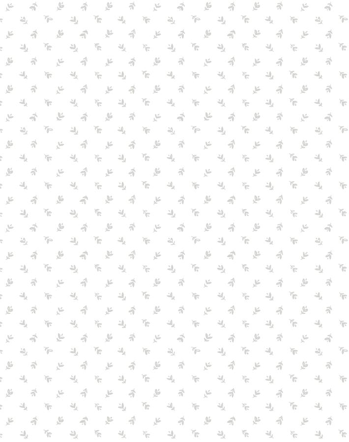 'Teensy Floral' Wallpaper by Sugar Paper - Grey On White