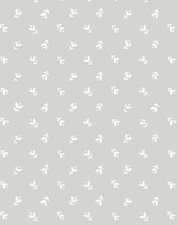 'Teensy Floral' Wallpaper by Sugar Paper - Grey