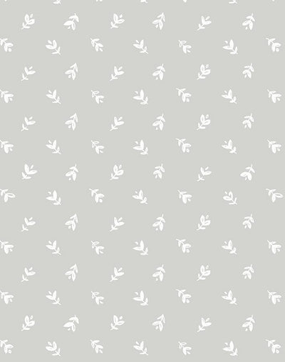 'Teensy Floral' Wallpaper by Sugar Paper - Grey