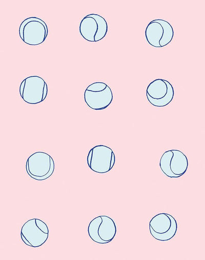 tennis balls pink