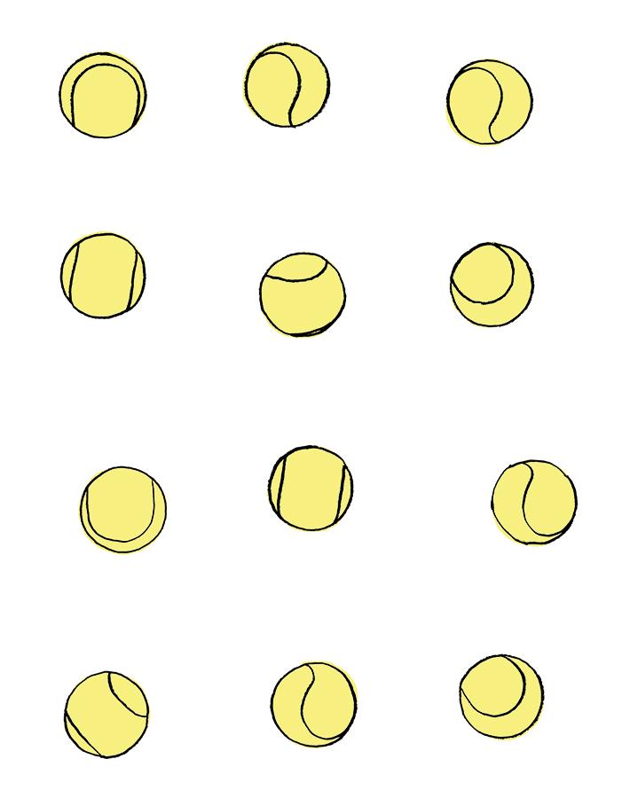 tennis balls yellow