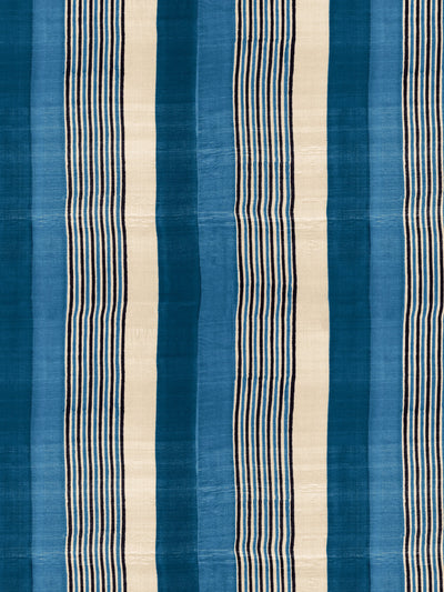 'Tent Stripe Large' Wallpaper by Chris Benz - Blue