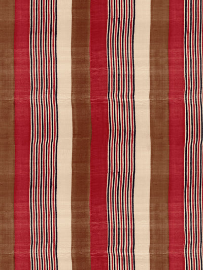 'Tent Stripe Large' Wallpaper by Chris Benz - Brown Red