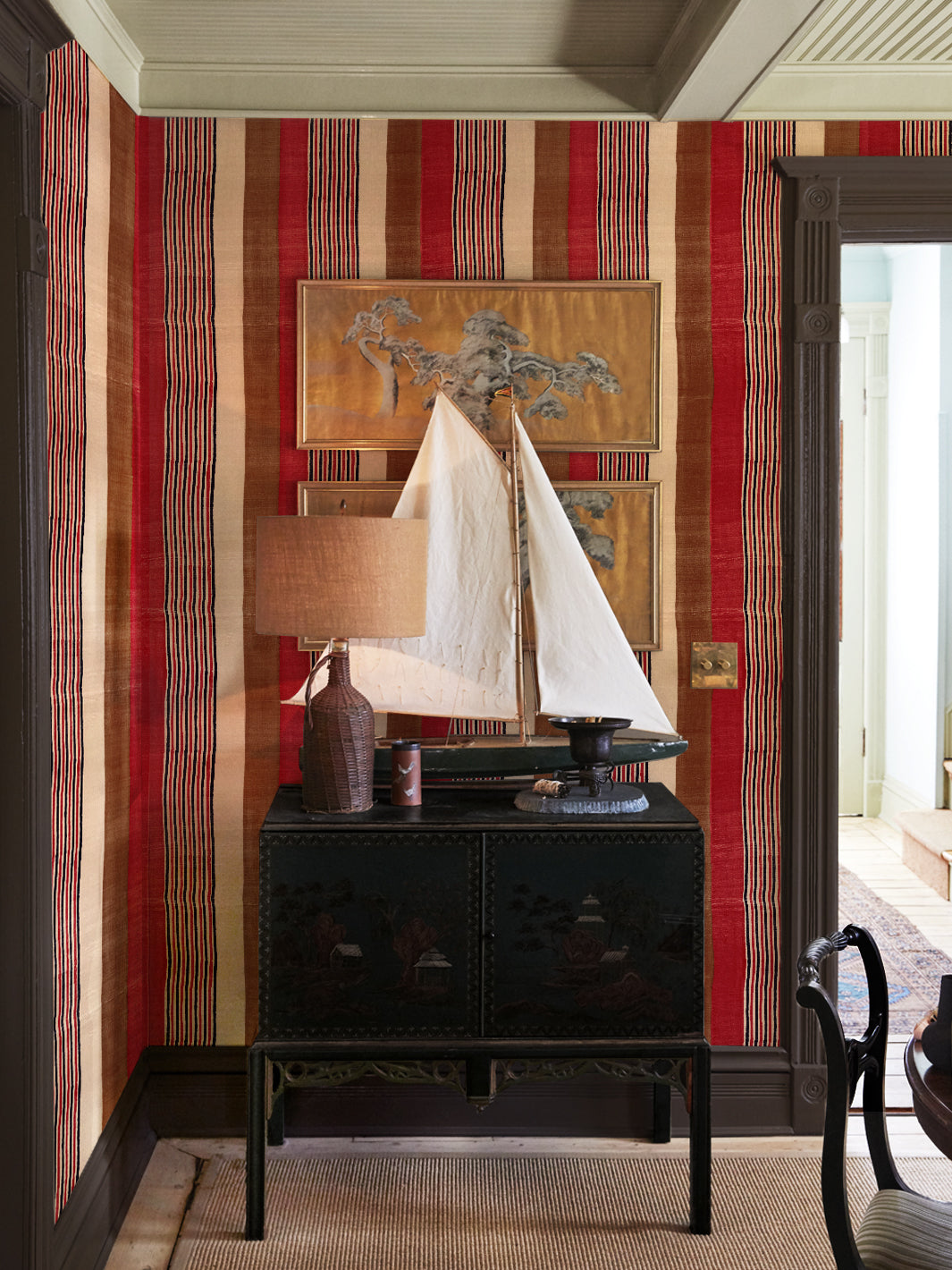 tent stripe wallpaper 'Tent Stripe Large' Wallpaper by Chris Benz