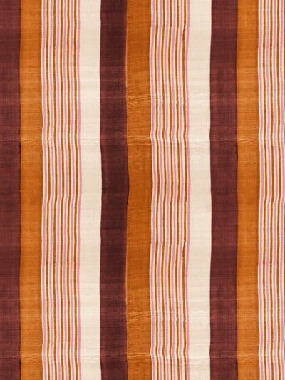 'Tent Stripe Large' Wallpaper by Chris Benz - Rust Terracotta Pink