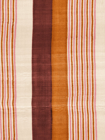 'Tent Stripe Large' Wallpaper by Chris Benz - Rust Terracotta Pink