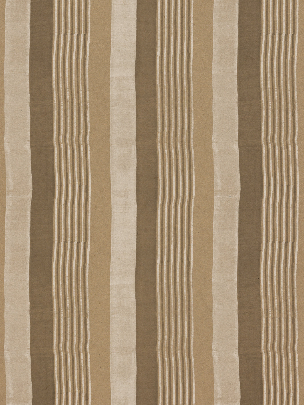 'Tent Stripe Large' Kraft Wallpaper by Chris Benz - Neutral