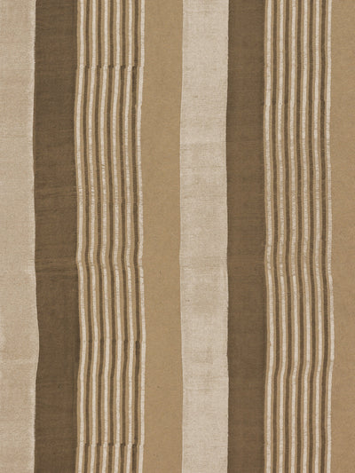 'Tent Stripe Large' Kraft Wallpaper by Chris Benz - Neutral