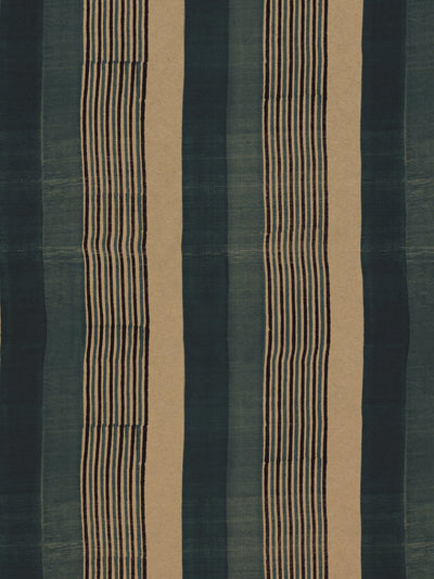 'Tent Stripe Small' Kraft Wallpaper by Chris Benz - Blue